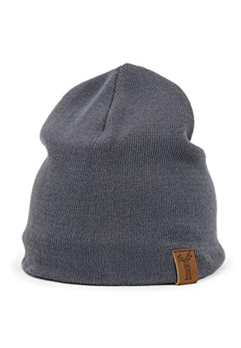 Bonnet tricoté en coton Elkline chaud et respirant avec logo élan brodé