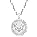 Produktbild cxwind Symbol der Artemis Amulett Halskette, Artemis Amulett Schmuck, Mond Symbol Mythos Göttin der Jagd Anhänger, griechische Mythologie Game of Thrones Charm Schmuck