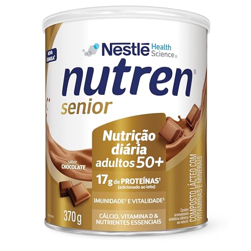 Suplemento Alimentar NUTREN SENIOR Chocolate 370g Nutren Sabor 370g