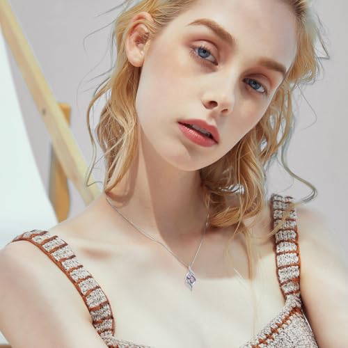 Birthday Gifts for Sister 925 Sterling Silver Infinity Birthstone Necklace Always My Sister Forever My Friend Jewelry Christmas Gifts for Women Daughter2