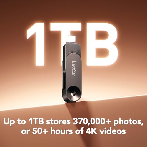 Image of Lexar 128GB Solid State Dual Drive D500 USB 3.2 Gen 1, for USB Type-C /USB Type-A Devices, Up to 400MB /s Read, Compatible with iPhone 15 /16 /17 Series, Android, Tablet, PC and Mac (LJDD500128G-BNQNU)