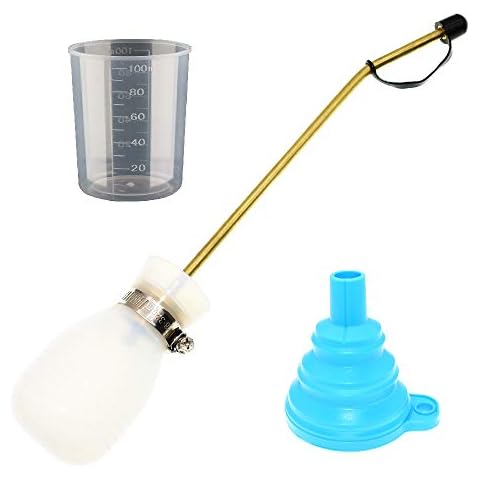 BITEYI Pest Control Bulb Sprayer Handheld Pesticide Diatomaceous Earth Powder Duster With Long Copper Tube Easy-to-Use To Get Rid of Bugs & Pests (White) Cover
