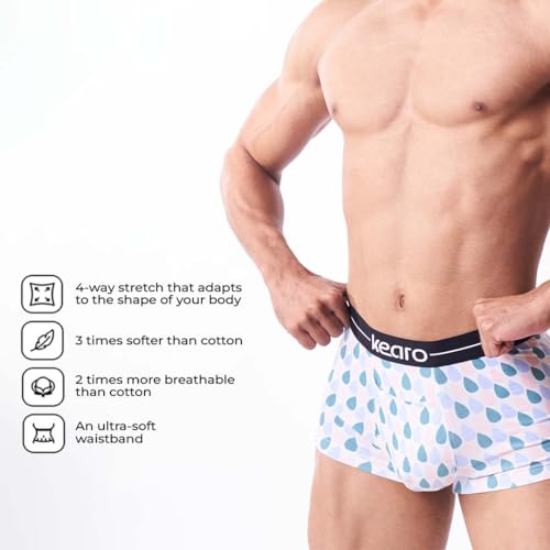 Image of Kearo Men's Modal Trunk | Underwear with Fly | 4 Way Stretch, Stylish, Comfy, Soft Fabric, Anti-Microbial & Odor Free | Pack of 1
