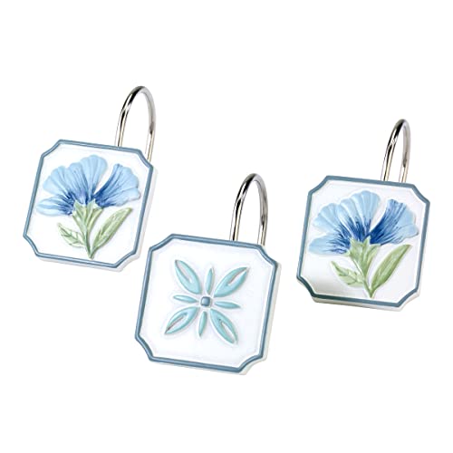 Avanti Linens - 12Pc Shower Hook Set, Garden Inspired Bathroom Décor (Garden View Collection) #TOP6