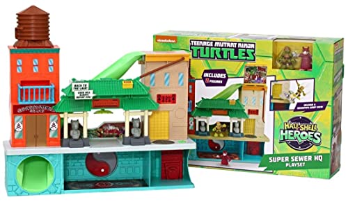 Tortues Ninja - 6738 - Figurine Animation - Repaire es tortues Ninja avec 2 Figurines
