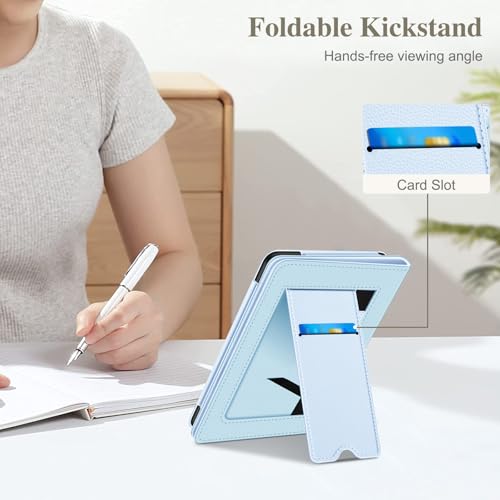 Image of Fintie Case for 7 inch /6.8 inch Kindle Paperwhite(12th /11th Generation-2024 /2021) and Kindle Colorsoft Signature Edition -Slim Foldable Stand Cover Auto Wake /Sleep for Paperwhite 2024, Sky Blue