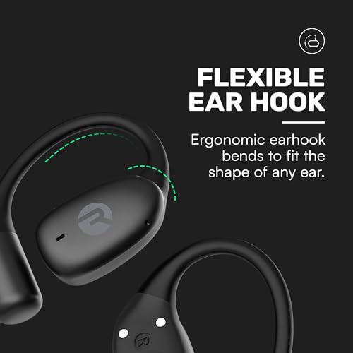 Image of Raycon Essential Open Ear Earbuds - Open Ear Headphones, Earbuds Wireless Bluetooth, Sweat & Water-Resistant Earphones, Running Headphones with Ultra-Lightweight Design, 36 Hours Battery Life (Blue)