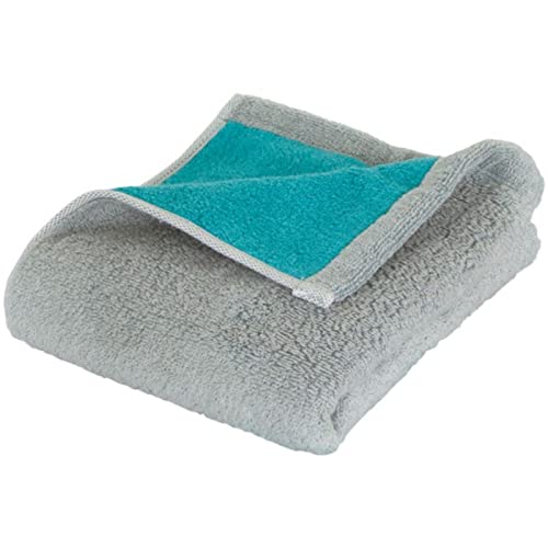 プレーリードッグ DAIRY PRAIRIE リバーシブル フェイスタオル グレー/ターコイズ 日本製 今治 ふっくら 柔らか