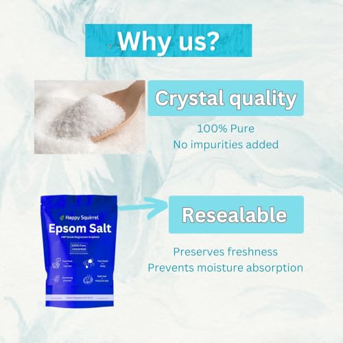 Image of Epsom Salt for Foot | Magnesium Sulphate for Foot Soak & Pain Relief | Epsom salt for Pain Relief Foot & Bath Salt (1800 Grams)