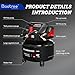 8 Gallon Portable Air Compressor, Max 150PSI Oil Free Air Compressor Tank, 2HP Motor 2.8SCFM@90 PSI,3.8SCFM@40PSl Garage Air Compressors for Car Repair, Spray Painting, Woodwork Nailing