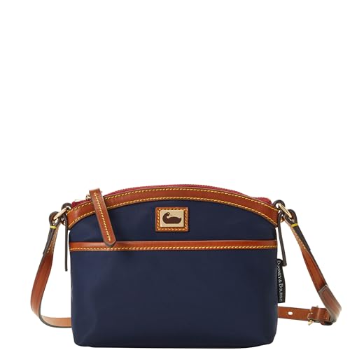 Dooney & Bourke Crossbody Bags for Women, Wayfarer Domed Nylon Crossbody Bag with Leather Strap & Front Pocket