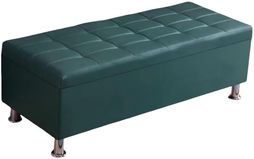 スツール 収納 ベンチ キューブスツール 長方形 茶色 合皮 ベルベット