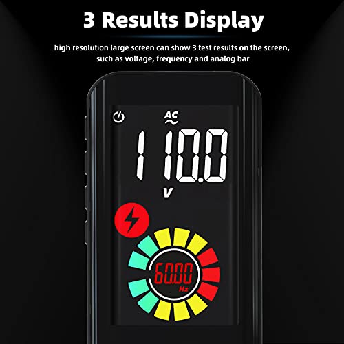 Image of Digital Multimeter Rechargeable Smart Multimeter Color LCD 3 Results Display 6000 Counts Auto-Ranging Ohmmeter Capacitance Diode Resistance Hz Duty Cycle NCV Live Check Voltage Tester