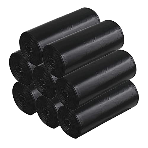 Image of Premium Recyclable Garbage Bags | Medium Size Durable Dustbin Bag | Trash Bag - Black Dustbin Covers for Indoor, Outdoor, Home, Office and Hotels Wet & Dry Waste (Pack of 8 Rolls) Total 240 Bags