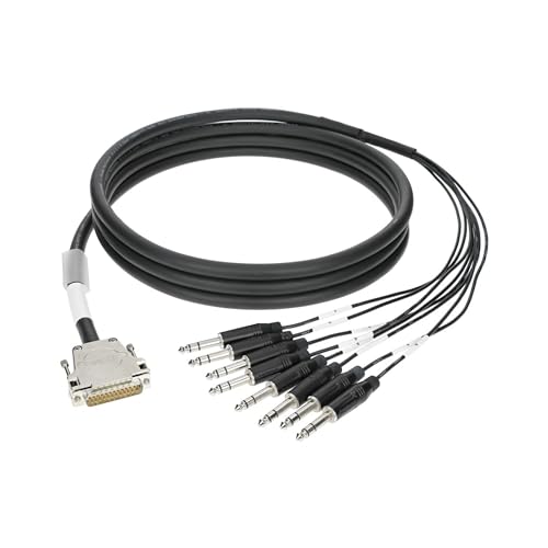 Câble multipaires TASCAM loom 8 canaux analogiques D-Sub 25p. mâle - 8x Jack 6.35mm 3p. mâle 1m