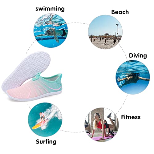 Image of Spesoul Womens and Mens Water Shoes Breathable Quick Dry Soft Barefoot Aqua Socks for Hiking Swim Beach Surf Yoga Sport