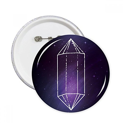 Pins badge rond cristal univers ciel étoilé fantastique décoration vêtements x5 multicolore
