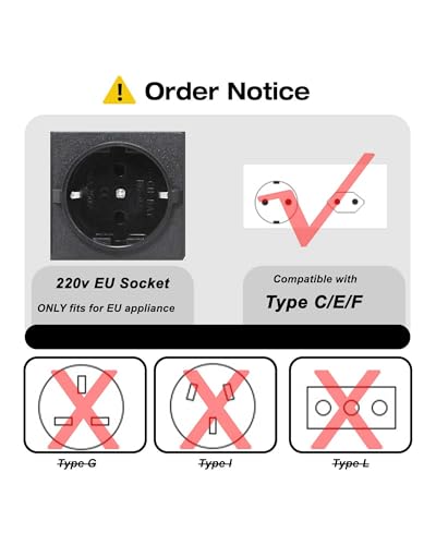 Image of Yinleader 110v to 220v European Voltage Converter Transformer 500W | Step Up Converter 110 /120 Volt to 220 /230 /240 Volt or Step Down 220 to 110,[110V US Power Cord Included Only, No 220V Cord]