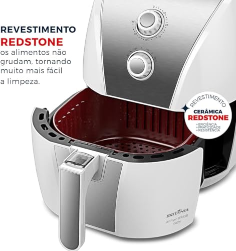 Fritadeira Air Fryer Britânia BFR40BI Redstone 5L 1500W 127V
