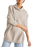 Free People Ottoman Slouchy Tunic Sweater (Oyster), Small