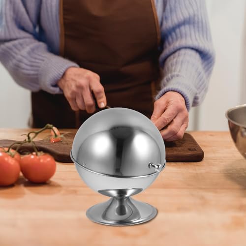 Recipiente redondo de acero inoxidable elegante para tu encimera de cocina 7
