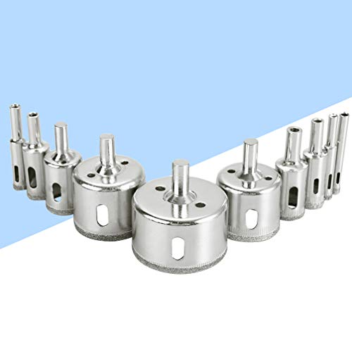 Cabilock 10 peças de brocas de diamante furador furador serras removedor ferramenta broca broca para