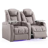 Weilianda Top Grain Leather Theater Chair