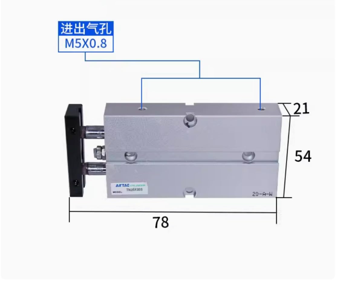 1PC NEW FITS FOR Dual axis cylinder TN16X10S-