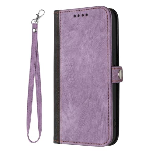 Flip Cover Per Huawei Mate 10 Lite Custodia Pelle PU a Libro Portafoglio con slot per carte Supporto Stand Case Magnetica Protettiva Antiurto Viola