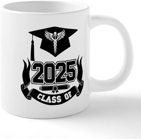 CafePress Caduceus Medical School Graduate Class Of 2025 20 oz Ceramic Coffee Mega Mug
