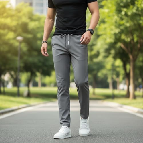 Image of Track Pants for Mens || Joggers for Mens || Men's Sports Regular Fit Polyester Track Pant with Two Side Zipper Pockets (TP20 Pack of 2)