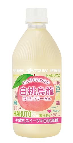 伊藤園 ひんやりなめらか 白桃烏龍 480ml×24本