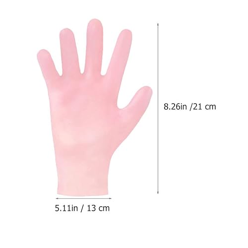 Miniatura 5 de 2 pares de guantes hidratantes blanqueadores anti-secado de belleza manoplas agrietadas manos reparación guantes de noche guantes tratamiento de