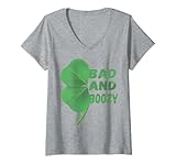 Photo Gallery donna camicia da donna bad and boozy st patricks day shamrock maglietta con collo a v Photo Gallery donna camicia da donna bad and boozy st patricks day shamrock maglietta con collo a v