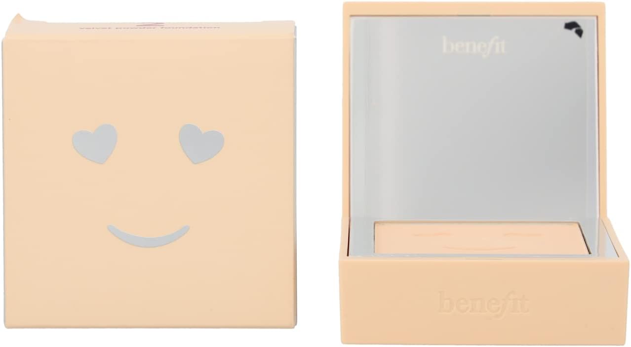 Benefit Hello Happy Velvet Powder Foundation #2, Clear, 0.25 Fl Oz