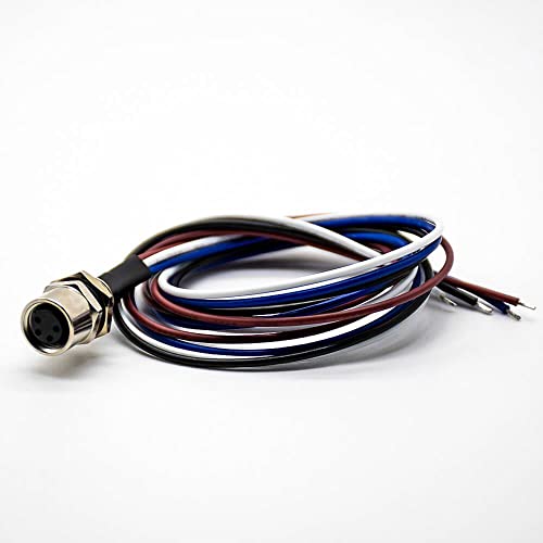 Elecbee Conector M8 de 4 Pines Hembra Impermeable miniatura 1