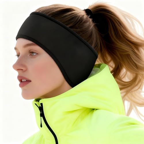 Winter Warmers Headbands for Women Men Soft Cold Weather Ear Headband Fleece Ear Muffs for Running Cycling Ski Hike