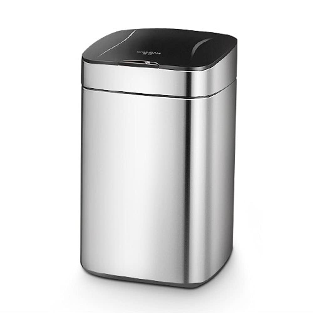 Automatic Smart Sensor Trash Can, Household Stainless Steel Waterproof with Cover Fully Enclosed Design Kitchen Trash Can(12L)