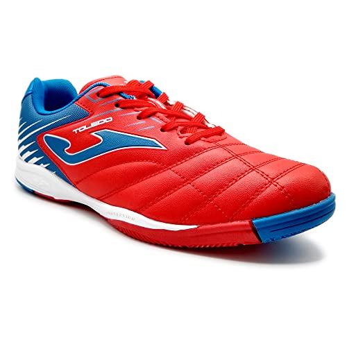 Zapatillas de fútbol sala para niños Joma Toledo color azul y lima 4