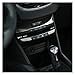 GGWW 2PCS / Set Autocollant de Tableau de Bord Central de Voiture en Acier Inoxydable CA Autocollant de climatisation Autocollant Autocollant pour Peugeot 2008 208 Année 2014 2014