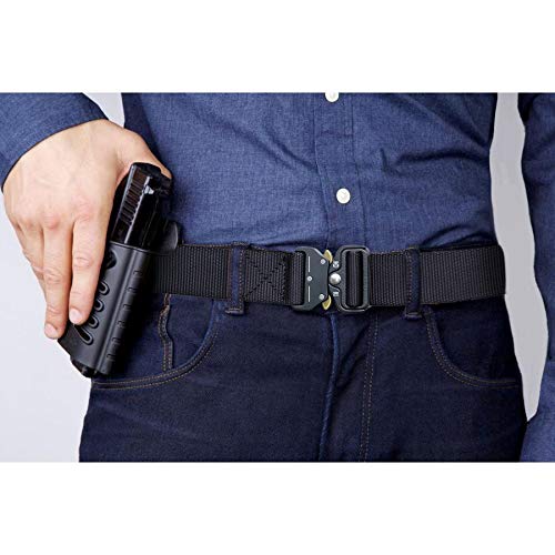 Tactical Belt,1.5 Inch No Holes Quick Release Heavy Duty Tactical Belt for Men and Women - Thumbnail 2