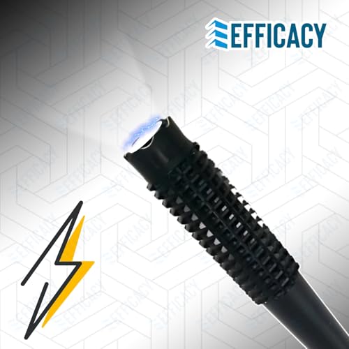 Image of EFFICACY 1188 Type Rechargeable LED Flashlight - High Brightness Torch with Grip Handle & Charging Cable