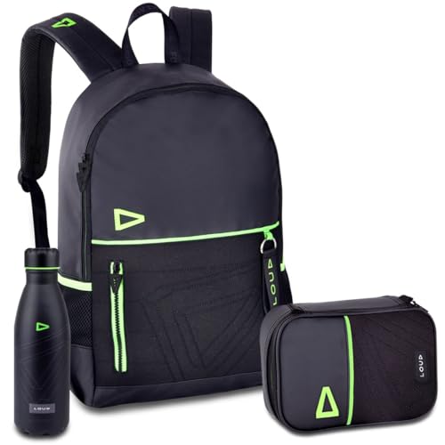 Kit Mochila Loud Estojo Garrafa Escolar Resistente Gamer Video Game Reforçada