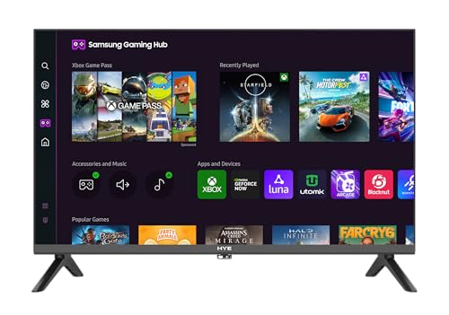 HYE TV - Smart TV, 24" Screen Size, HD Ready Resolution, Apple AirPlay, Samsung Tizen OS & Gaming Hub, Versatile Connectivity, Black, Perfect For Streaming, Gaming & Entertainment - 24HDS1008 - Image 4