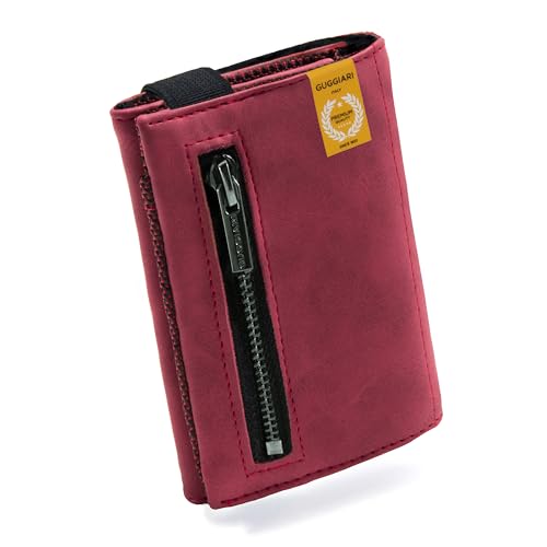 GUGGIARI® Portefeuille en Cuir de Qualité pour Homme – Porte Feuille Souple avec Porte Carte Bancaire et Porte-Monnaie - Porte Carte de Crédit Compact...