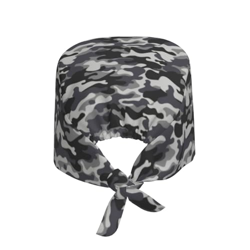 Image of Working Cap Scrub Cap with Sweatband Adjustable Unisex Women Tie Back Hat Nurse Surgical Caps