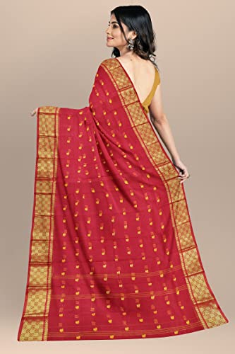 Image of Woven Tangail Pure Cotton Saree
