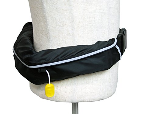 手動膨張式 ライフジャケット ベルト式/オーシャンWR-3 国交省認定品 タイプA 検定品 桜マーク付 (ブラック) 5枚目