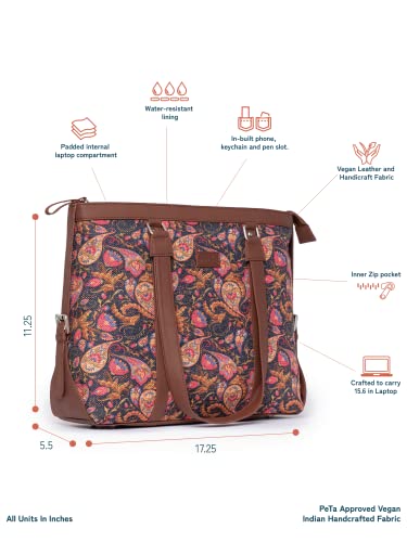 ZOUK Vegan Leather Women's Office Bag - Image 5