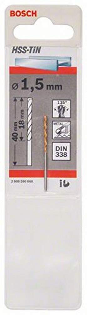 Bosch HSS-TiN Drill Bit 1.5mm
